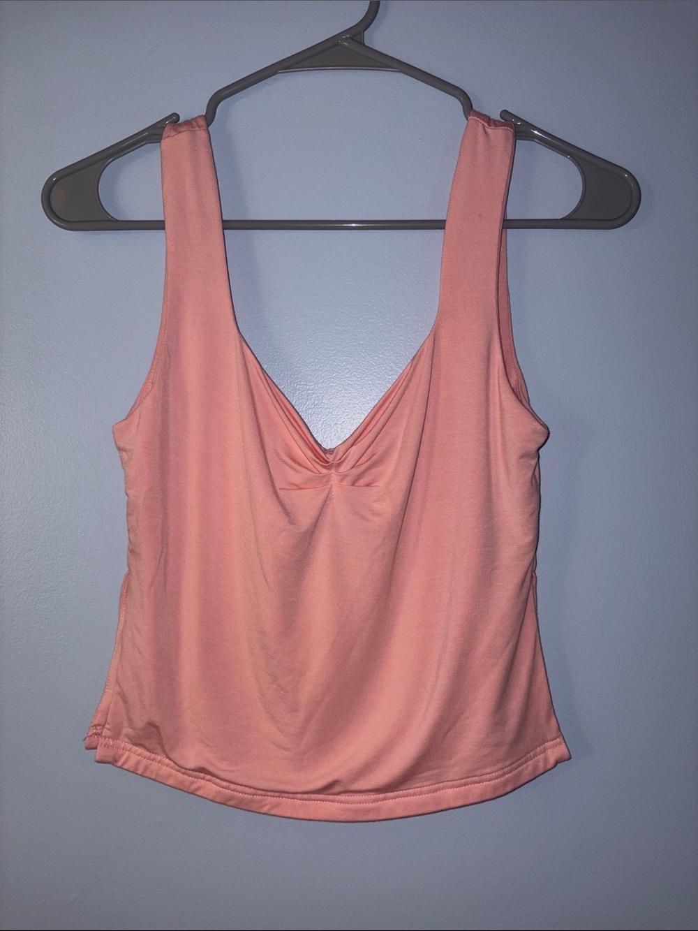 Amazon Coral Twist-Detail Tank Top